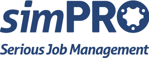simPRO Logo Serious Job management Blue CMYK copy